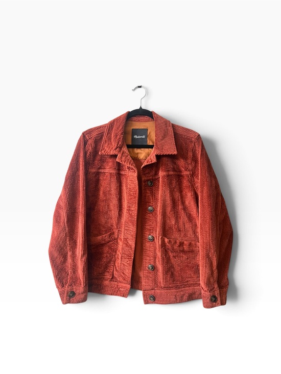 Madewell Jackets & Blazers - Madewell Rust-Red Corduroy Truck Jacket